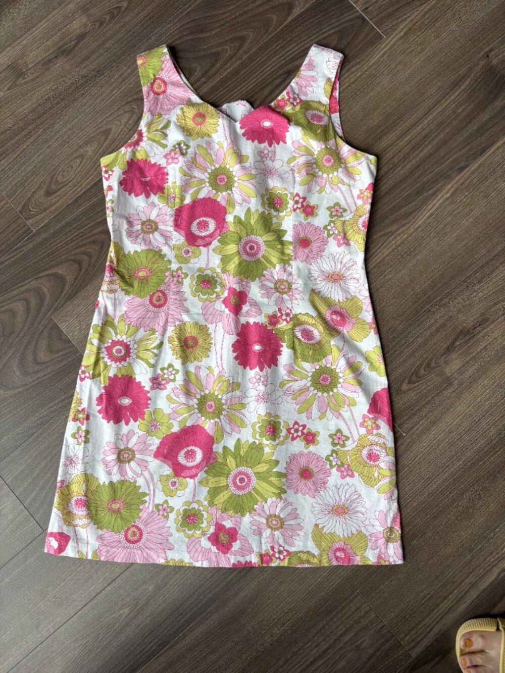 Jessica Floral Mini Dress Size 14 Retro Mod 60s - Picture 7 of 8